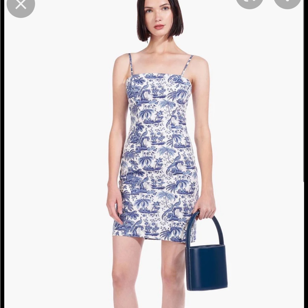Staud Basset Blue Dress